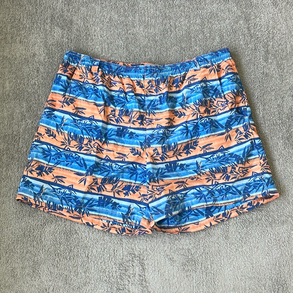 EC Columbia Blue / Orange Swim Trucks with Liner - Size XL